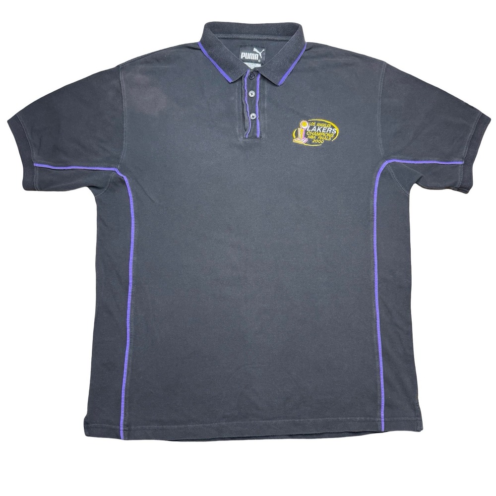 Vintage 2000s LA Lakers champions Puma polo shirt